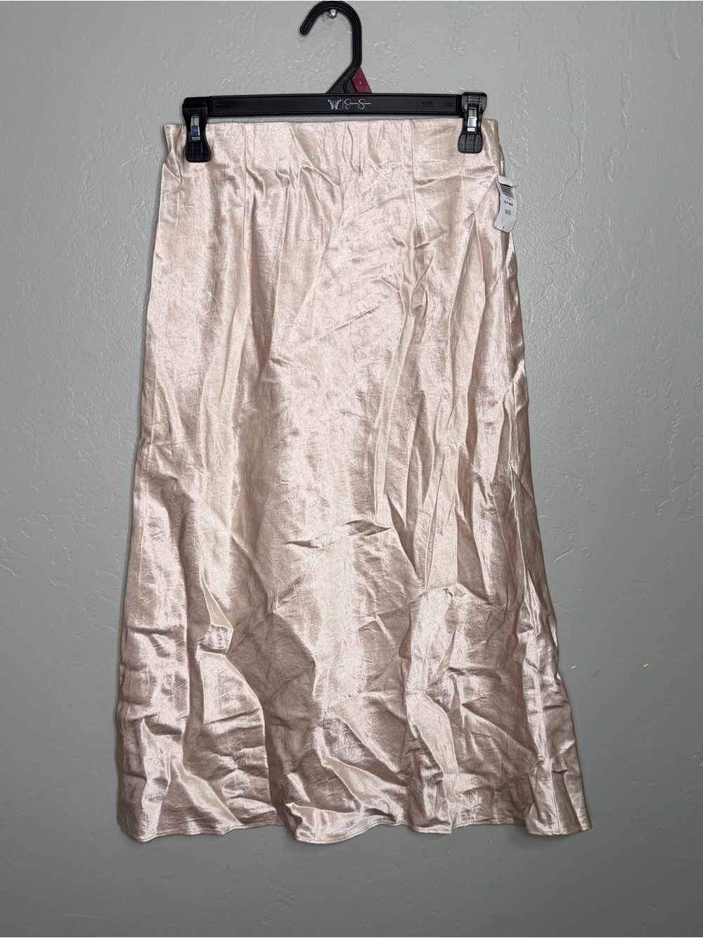 Aritzia Babaton Slip Satin Midi Skirt in Denude Sz 8